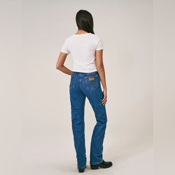 Wrangler Cowboy Cut Slim Fit Stone Wash Blue Denim Jeans NEW NWT Size 1x32 - Picture 4 of 6